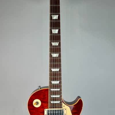 2018 Gibson Tom Murphy Painted & Aged R8 '58 Reissue Les Paul Standard Ice Tea Burst image 4