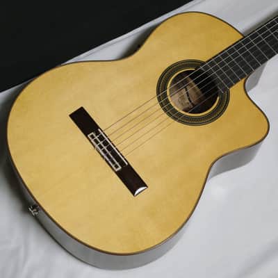 Used Aria A-60CWE classical acoustic electric Guitar - Nylon Strings - with Bag image 3
