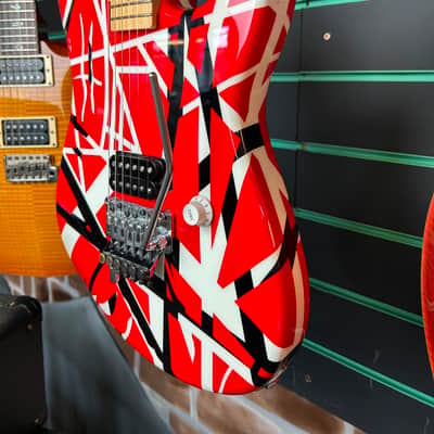 Charvel EVH Art Series Red/White/Black Stripe 2006 Electric Guitar image 5