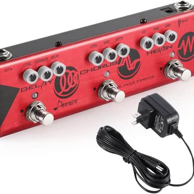 Alpha Force Multi Guitar Effect Pedal Alpha 3 Types Effects Delay Chorus High Gain Pedal image 1