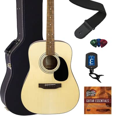 Vintage Morris W-15 Acoustic Guitar with Hardshell Case - Natural