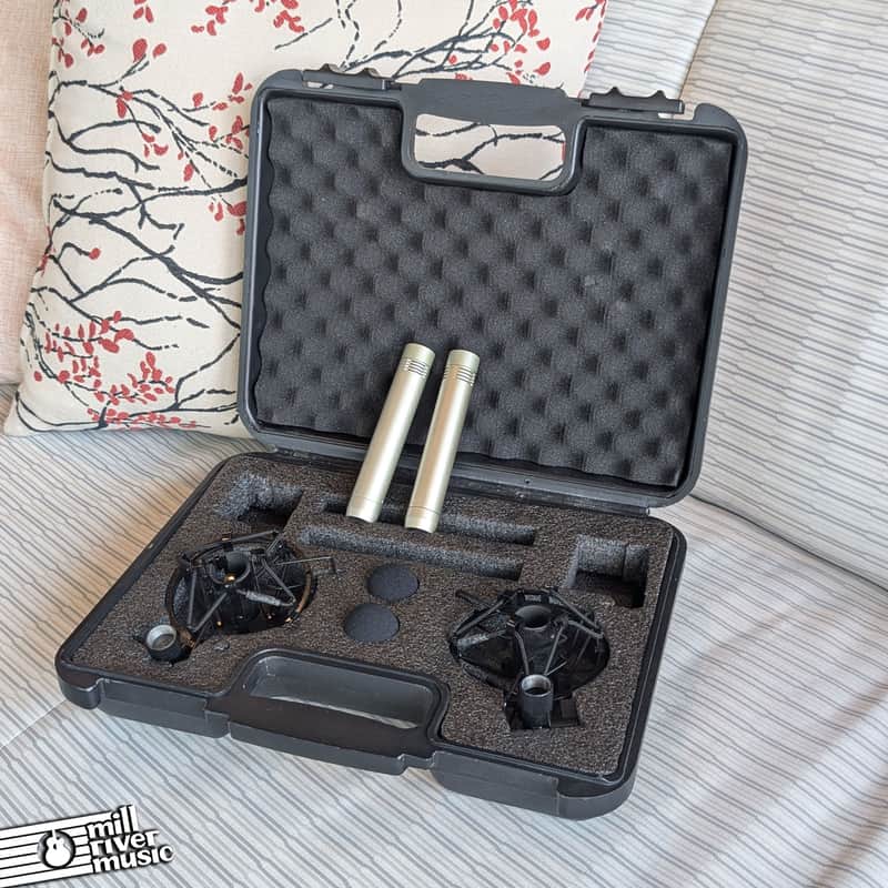 MXL 991 small diaphragm condenser pair w/ case and Shock mounts image 1
