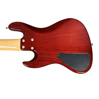 Sadowsky NYC 5 PJ, Honeyburst Flame, Ebony Fingerboard, Very Good Condition image 2