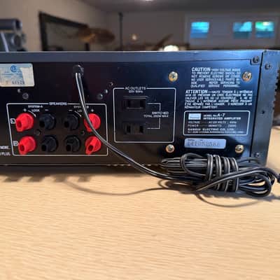 Sansui Integrated DC Servo Amplifier A-7 Silver Face -Tested -Working-VERY CLEAN image 9
