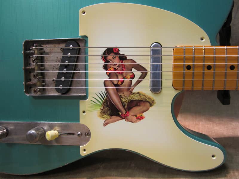 Fender Telecaster "Girly Guard" 50's Pinup Girl  Lacquer Aged Pickguard  Way Cool Free US Shipping! image 1