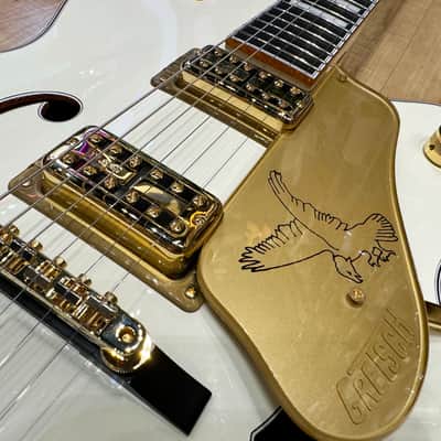 Gretsch G6136T-MGC Michael Guy Chislett Signature Falcon Hollow Body Guitar 2023 - Vintage White image 9