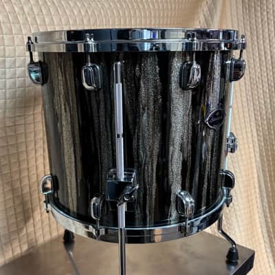 Tama Starclassic Walnut Birch 14” x 12” Floor Tom Black Clouds & Silver Lining image 8