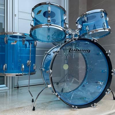 Ludwig Vistalite 1976 Blue image 1