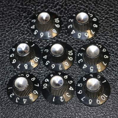 Vintage Original Fender Blackface Amp Control Knobs - Excellent Condition Lot of 8 imagen 1