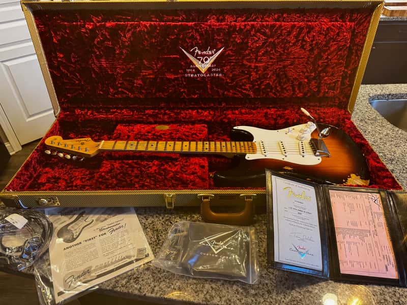 Fender Custom Shop 1954 Stratocaster 75th Anniversary - 2 Color Sunburst - Heavy Relic