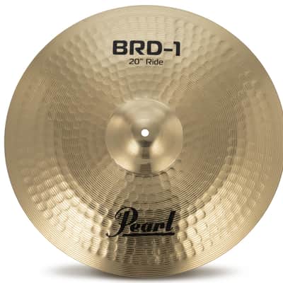 Pearl 3 Piece Cymbal Pack; Pearl Logo; 14" Hi-hats, 16" Crash, 20" Ride (BRD1) image 4