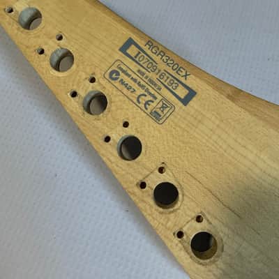 2000's Indonesian Ibanez RGR320EX Red Arctic Frost Wizard II 24 Fret Guitar Neck Floyd Ready (Locking Nut Cracks) image 17