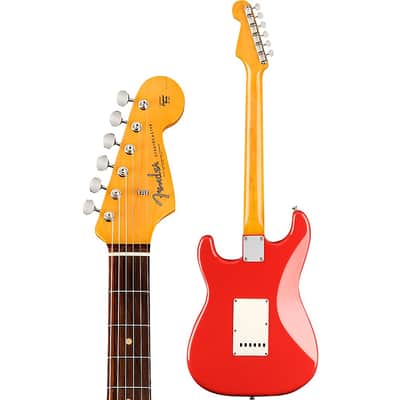 Fender American Vintage II 1961 Stratocaster Electric Guitar Regular Fiesta Red image 4