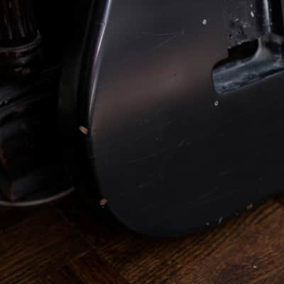 Allparts Stratocaster Body Black Aged Relic Nitrocellulose Lacquer Fender Licensed Strat image 6