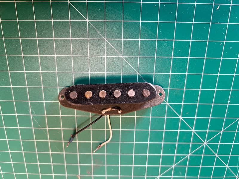 Fender Single Coil pickup 1976 Grey bottom original vintage USA image 1