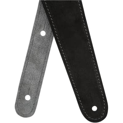 Fender 2" Reversible Suede Strap Black/Gray - Strap for Guitars image 5