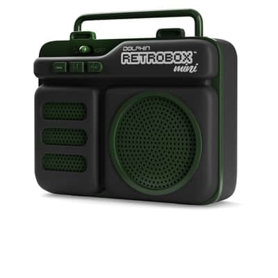 Dolphin RTX-10 Retrobox™ Mini Portable Bluetooth Radio Choose Colors - BLUE image 3