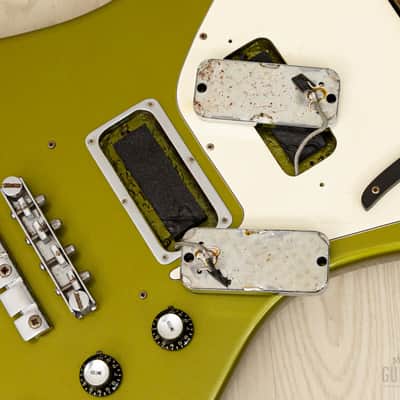 1966 Gibson Thunderbird IV Non-Reverse Vintage Bass, Inverness Green w/ Case image 19