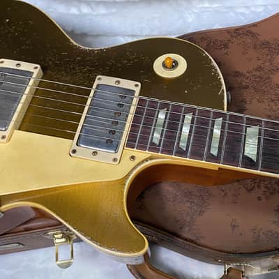 NEW! Gibson Custom Shop '57 Les Paul Gold Top Reissue Ultra Heavy Murphy Lab - Authorized Dealer - ONLY 8.5 lbs! - G06413 image 2