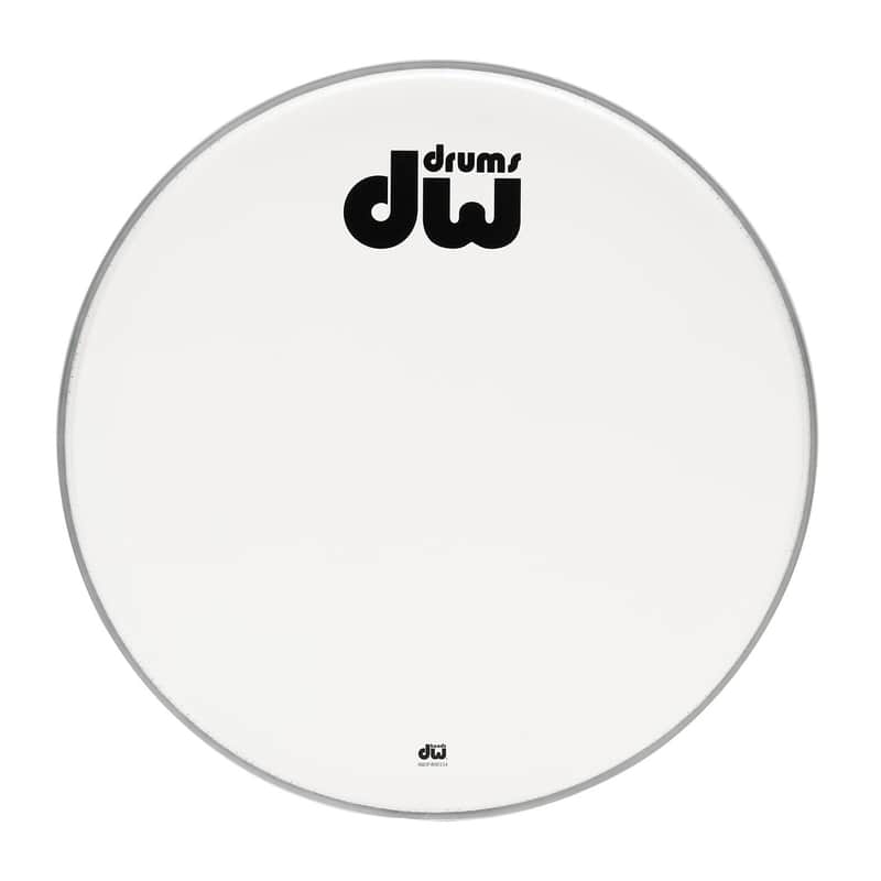 DW Coated Bass Drum Logo Head 20" image 1