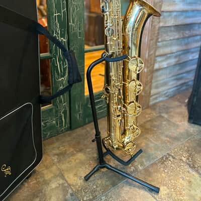 JZ Baritone Bari Saxophone W/ Case, Mouth Piece, Strap, Foot Stand & Low A Key image 7