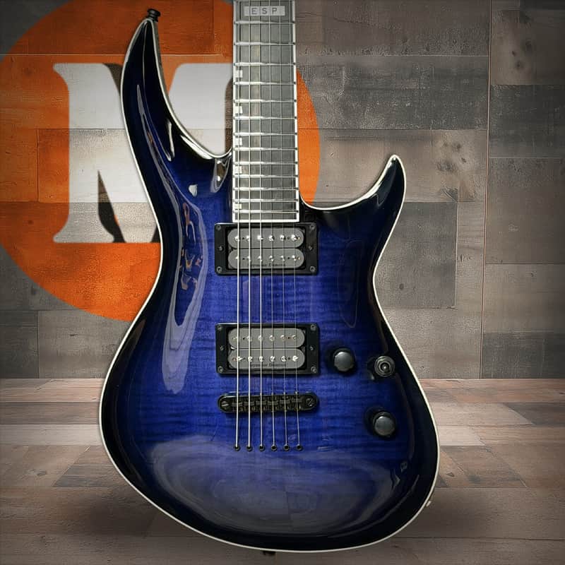 ESP E-II Horizon-III FM Electric Guitar - Reindeer Blue (EIIHOR3FMRDB) image 1