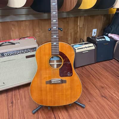 Epiphone FT-79 AN Inspired by Texan Reissue Acoustic Electric Guitar -2009 - Antique Natural w/hard case image 2