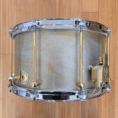 Snares - Noble & Cooley 8x14 SS Oak Snare Drum (Metallic Gold over Metallic Silver Hydro-Dip Gloss) image 2