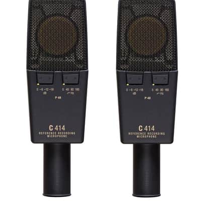 AKG C 414 XL II ST Large-Diaphragm 9-Pattern Condenser Microphones, Stereo Matched Pair image 2