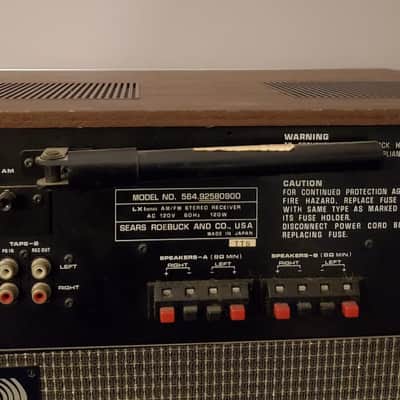 Vintage Sanyo LXI #564.92580900 Stereo AM-FM 100 Watt Receiver 1980s image 9