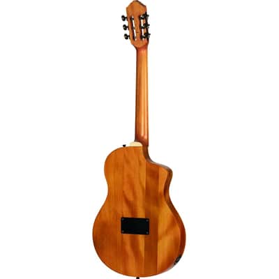 Ortega RTPDLX-FMA-L TourPlayer Series Solid Okoume Body Slim Neck Nylon 6-String Acoustic-Electric Guitar w/Gig Bag For Left Handed Player image 7