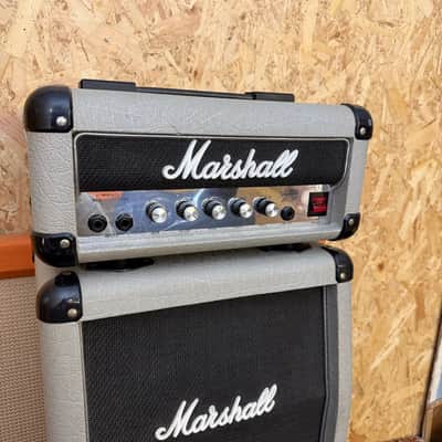 Vintage 1987 Marshall 25/50 Silver Jubilee Mini Amplifier Guitar Stack *1980s* image 2