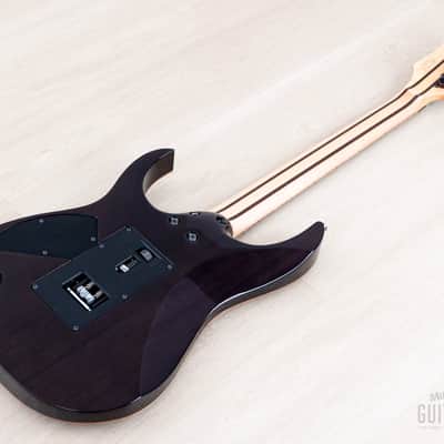 2019 Ibanez J Custom RG8570Z HSH AAA Flame Top Black Rutile w/ Tree of Life Inlay, Case & CoA image 14
