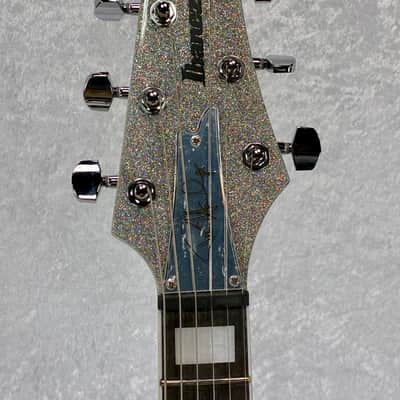 Ibanez PS60 Paul Stanley Signature ICEMAN guitar Silver Sparkle image 4