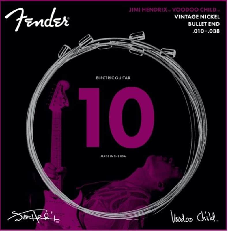 Genuine Fender Hendrix Voodoo Child Bullet Strings Nkl 10-38 073-3150-609 image 1