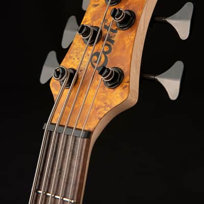 Cort Artisan Series A5 Plus SC Bass Guitar - Amber Open Pore image 5