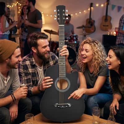 🎸Classical/38 Inch Acoustic Guitar +Soft Case/Gig Bag +Tuner +Strap +Picks!🎸 image 3