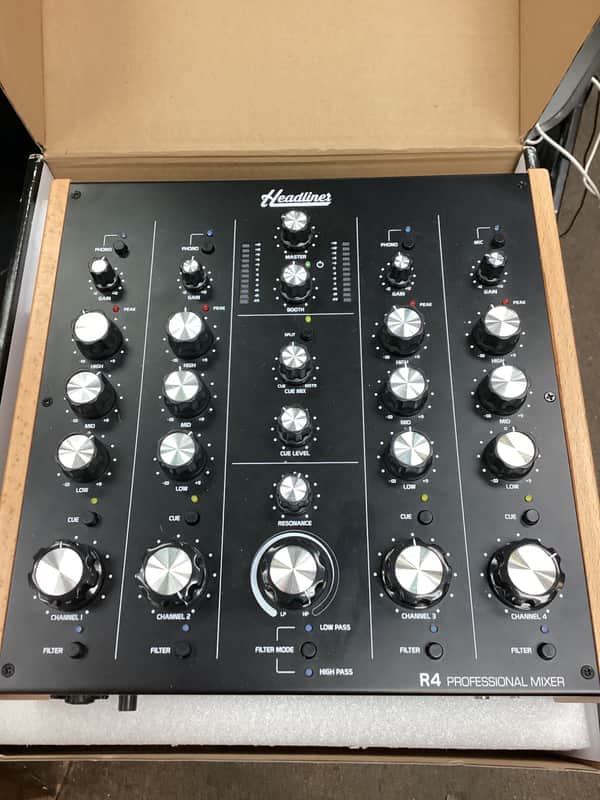 Headliner HL90120 R4 Professional 4-Channel Analog Rotary DJ Mixer image 1