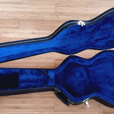 TKL Ibanez AS100C Guitar Case 2010s Artcore Semi-hollow Hardshell Case - Black with Blue Interior image 1