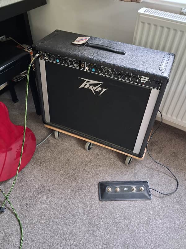 Peavey Stereo Chorus 400 130-Watt 2x12" Guitar Combo 1980s - Black image 1