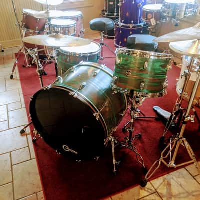 Q Drum Co. Copper 4pc Shell Pack Patina Drum Set image 1