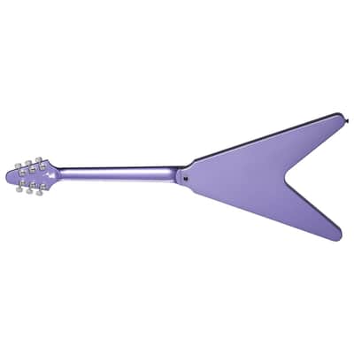 Epiphone Kirk Hammett Signature 1979 Flying V w/ Gibson Pickups and Hardshell Case - Purple Metallic image 15