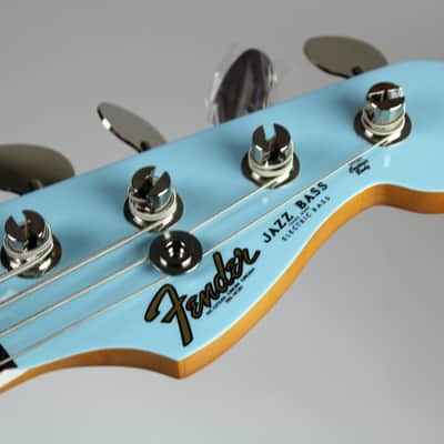 Fender Gold Foil Jazz Bass 4-string Bass - Sonic Blue 2023 w/Gig Bag (0140711372) image 9