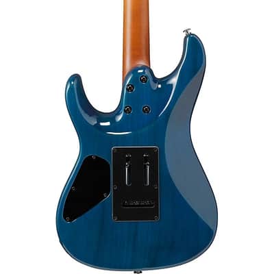 Mint Ibanez AZ24S1F Standard Electric Guitar - Transparent Turquoise Burst image 9
