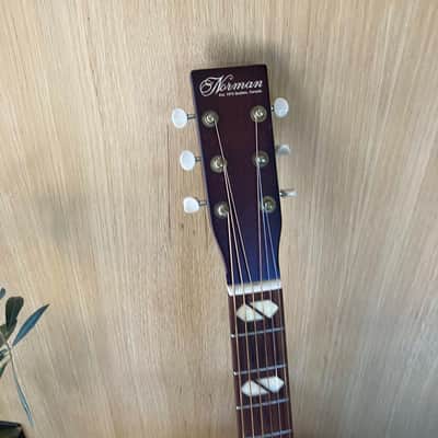 Norman ST30 MJ Havana Burst Element Mini Jumbo Acoustic Electric Guitar w/Bag image 8