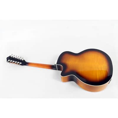 Guild F-2512CE Deluxe 12-String Cutaway Jumbo Acoustic-Electric Guitar Regular Antique Burst image 2