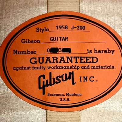 Gibson J200 1958 reissue vintage sunburst 2003 - Vintage sunburst image 6