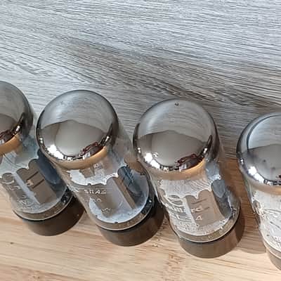Exceptional ANOS MULLARD el34 XF2 matched quad Blackburn WELDED PLATE 6CA7 THE HOLY GRAIL for Hiwatt Orange Marshall image 14