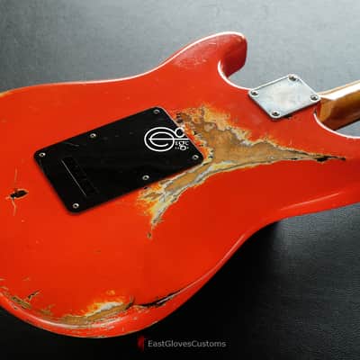 Fender Stratocaster Orange S/S/H Heavy Aged Relic image 11