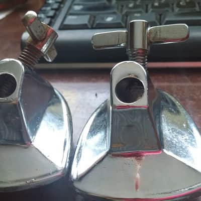 Tama Vintage TRAK Drums MIRROR IMAGE PAIR  Bass Drum SPUR MOUNTS Tama Made Japan RARE PARTS  80s image 3